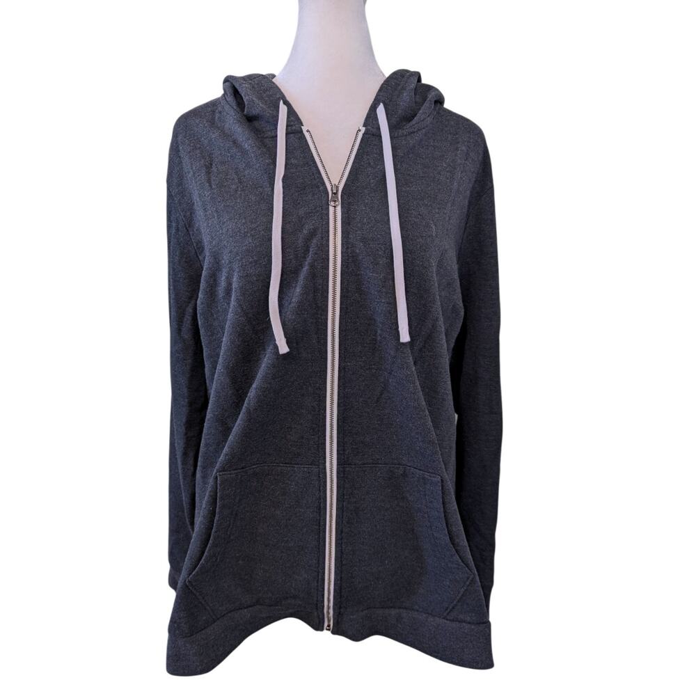 Eddie Bauer Grey Camp Fleece Zip Up Hoodie 2XL